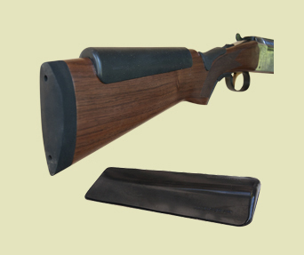 Shotgunner's Wedge Super Soft Cheek Pad — SWCP/Shotgun Wedge 3-1/8” W in the rear, 1-1/16” w in the front x 7” L and then 1/2” thick in the rear and 1/16” thick in the front Shotgunner's Wedge Super Soft Cheek Pad — SWCP/Shotgun Wedge 3-1/8” W in the rear, 1-1/16” w in the front x 7” L and then 1/2” thick in the rear and 1/16” thick in the front