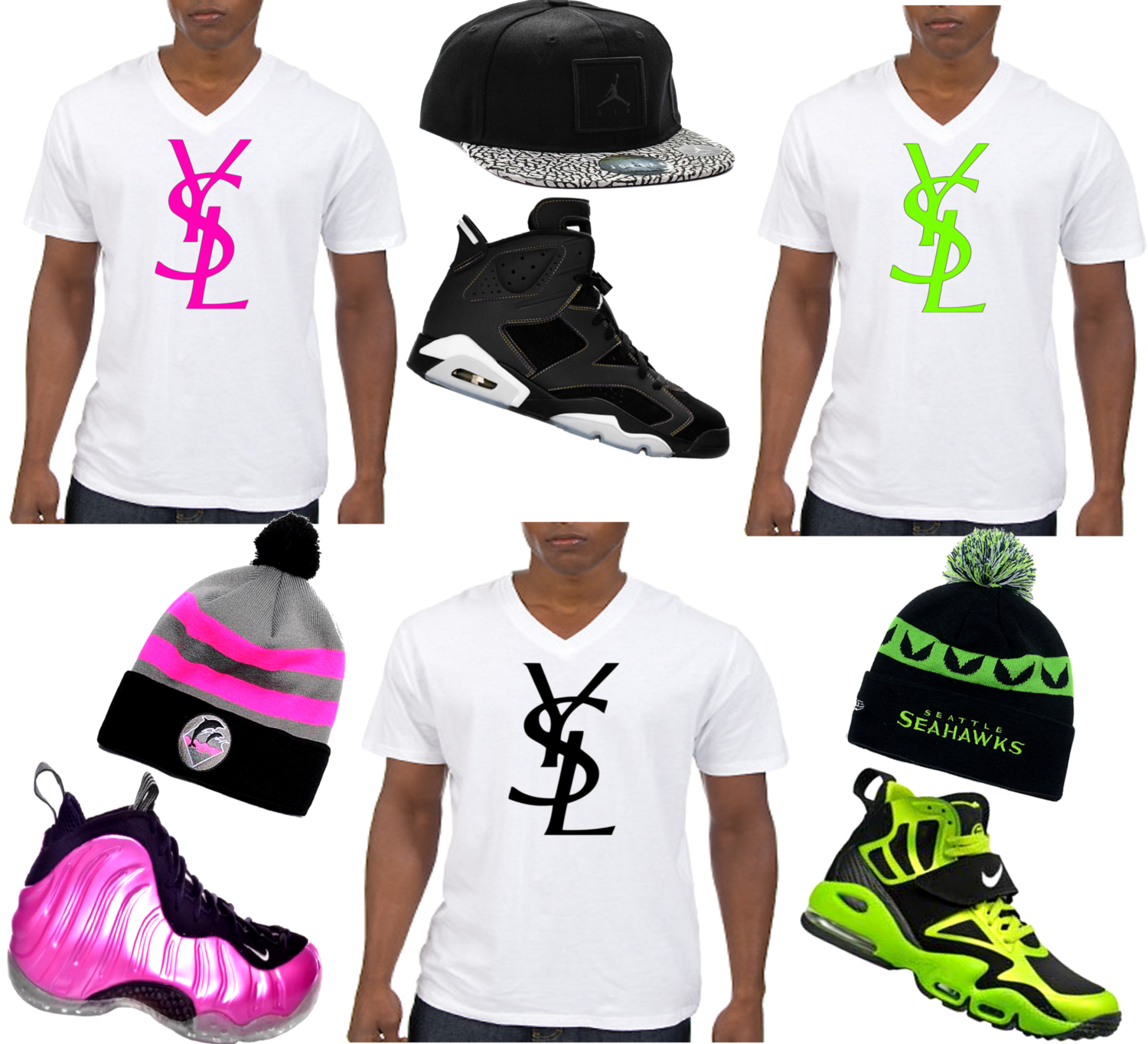 saint laurent inspired t shirt