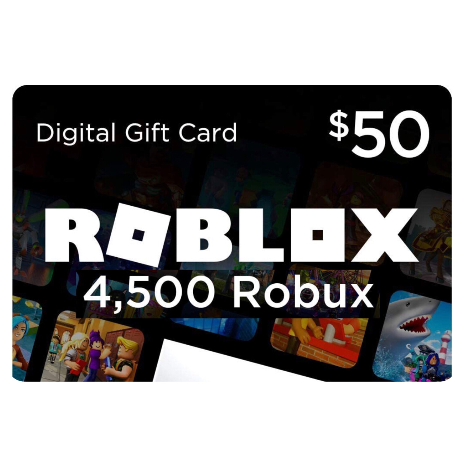Roblox 50 Game Card 4500 Robux