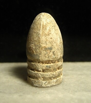 JUST ADDED ON 4/22 - GETTYSBURG - THE JOHN'S FARM / PICKETT'S CHARGE / ROSENSTEEL COLLECTION - .54 Caliber Bullet with Powder in the Cavity - found by the Sanders Brothers 1930s-1950s JUST ADDED ON 4/22 - GETTYSBURG - THE JOHN'S FARM / PICKETT'S CHARGE / ROSENSTEEL COLLECTION - .54 Caliber Bullet with Powder in the Cavity - found by the Sanders Brothers 1930s-1950s