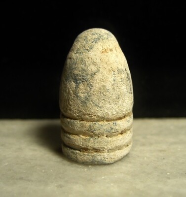 JUST ADDED ON 4/22 - GETTYSBURG - THE JOHN'S FARM / PICKETT'S CHARGE / ROSENSTEEL COLLECTION - .58 Caliber Bullet with Ram Rod Mark - found by the Sanders Brothers 1930s-1950s JUST ADDED ON 4/22 - GETTYSBURG - THE JOHN'S FARM / PICKETT'S CHARGE / ROSENSTEEL COLLECTION - .58 Caliber Bullet with Ram Rod Mark - found by the Sanders Brothers 1930s-1950s