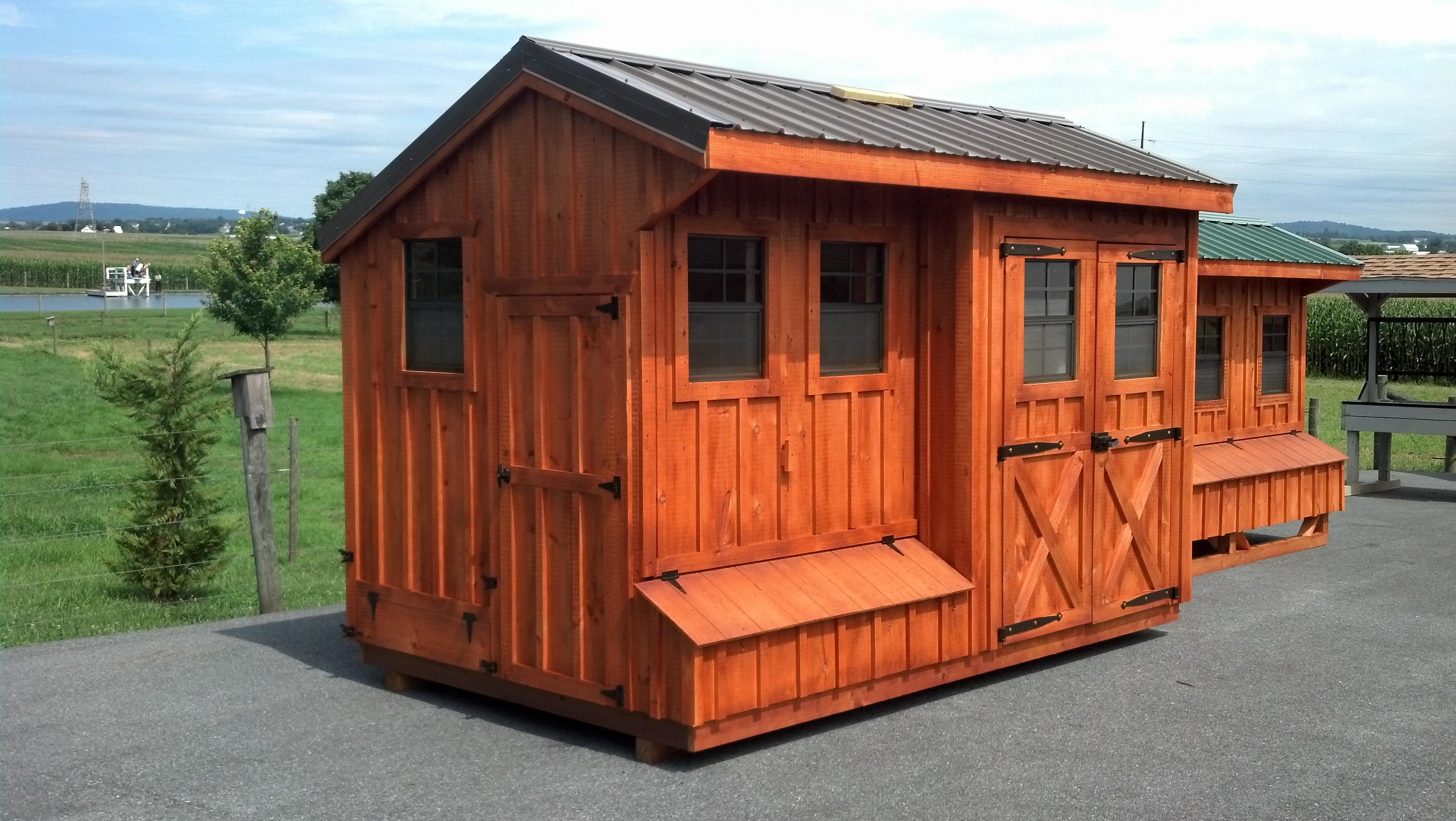 Quaker Style Coop Shed 8x14 5