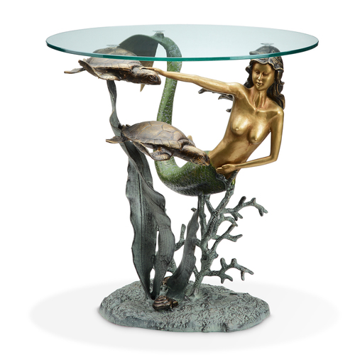 DESIGNER TABLE-MERMAID AND SEA TURTLES DESIGNER TABLE-MERMAID AND SEA TURTLES
