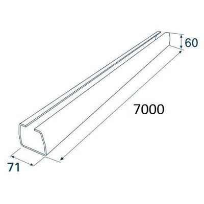 Балка прокатная х/к 71х60х3,5 7000мм Балка прокатная х/к 71х60х3,5 7000мм