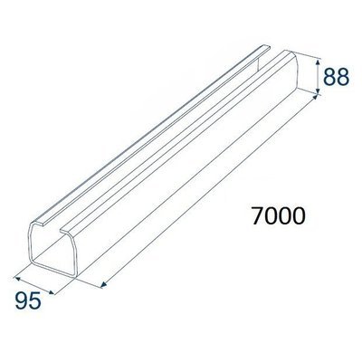 Балка прокатная х/к 95х88х5 7000мм Балка прокатная х/к 95х88х5 7000мм