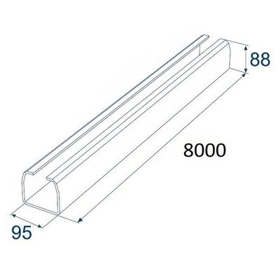 Балка прокатная х/к 95х88х5 8000мм Балка прокатная х/к 95х88х5 8000мм