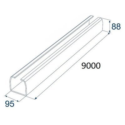 Балка прокатная х/к 95х88х5 9000мм Балка прокатная х/к 95х88х5 9000мм