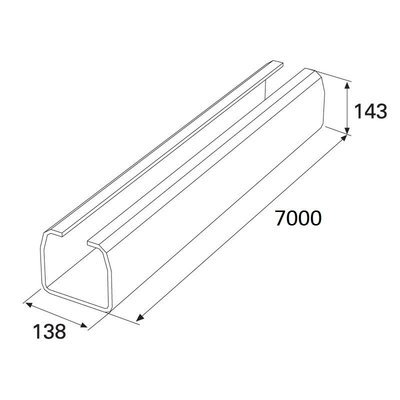 Балка прокатная х/к 138х144х6 7000мм Балка прокатная х/к 138х144х6 7000мм