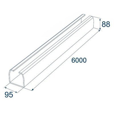 Балка прокатная х/к 95х88х5 6000мм Балка прокатная х/к 95х88х5 6000мм