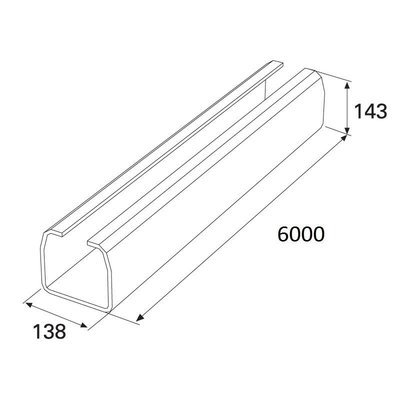 Балка прокатная х/к 138х144х6 6000мм Балка прокатная х/к 138х144х6 6000мм