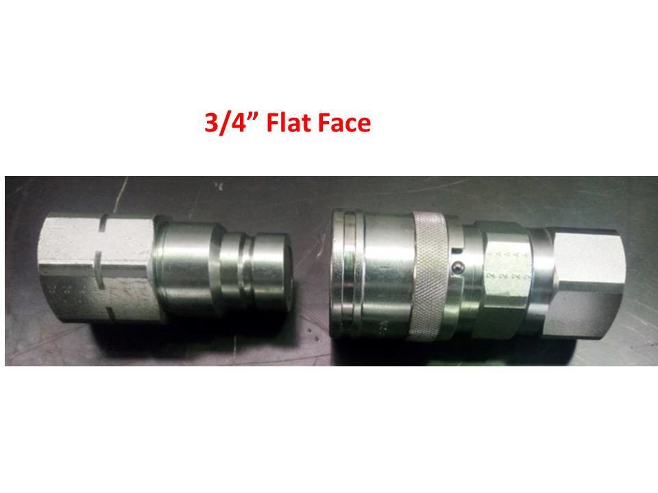 Flat Face Hydraulic Couplers 3/4" BSPP Male/Female Store Hydraulic Online