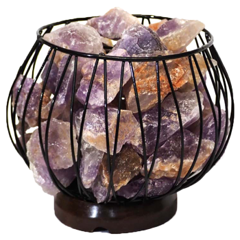 Amethyst Crystal Gemstones Lamp Amethyst Crystal Gemstones Lamp