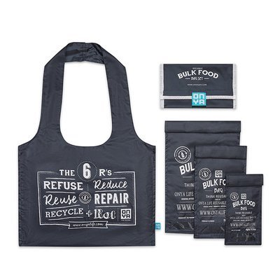Onya Bulk Food Bags - Charcoal Bulk Starter Set Onya Bulk Food Bags - Charcoal Bulk Starter Set