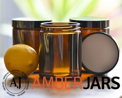42 x 175ml Glass Amber Jars - Candle Spice Coffee Skincare 42 x 175ml Glass Amber Jars - Candle Spice Coffee Skincare
