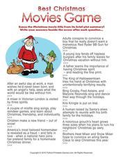 Printable Christmas Games