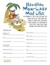 printable hawaiian luau games