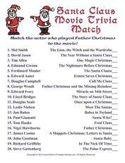 Printable Christmas Games Trivia Bingo Gift Exchanges