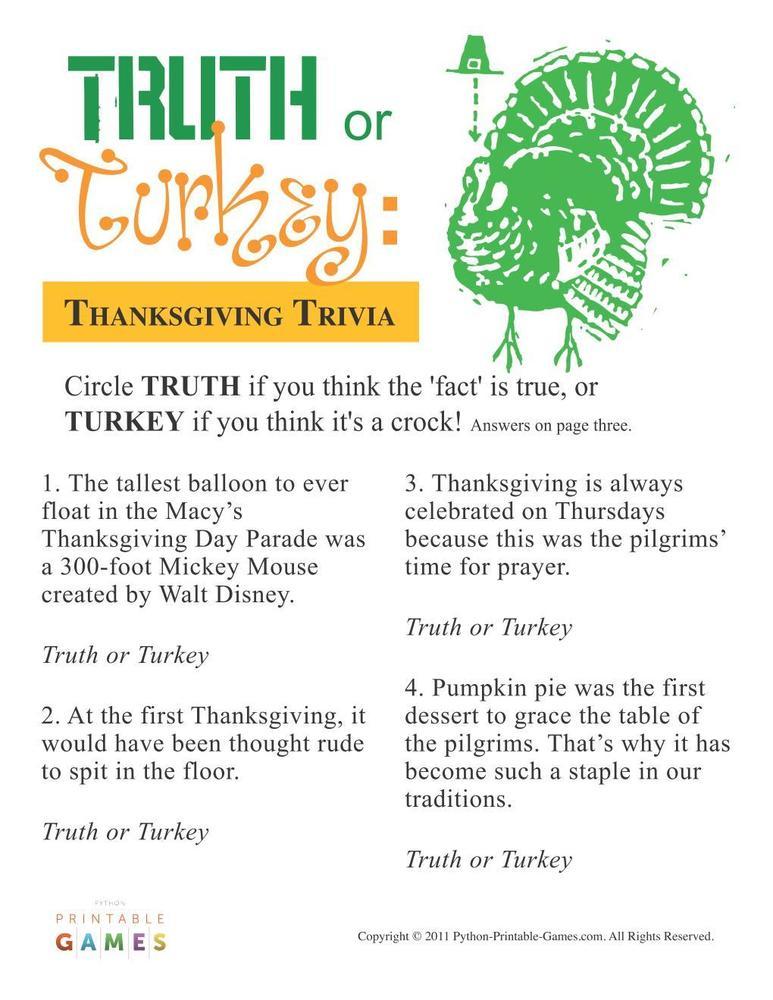 Thanksgiving Quiz worksheet - Free ESL printable ...