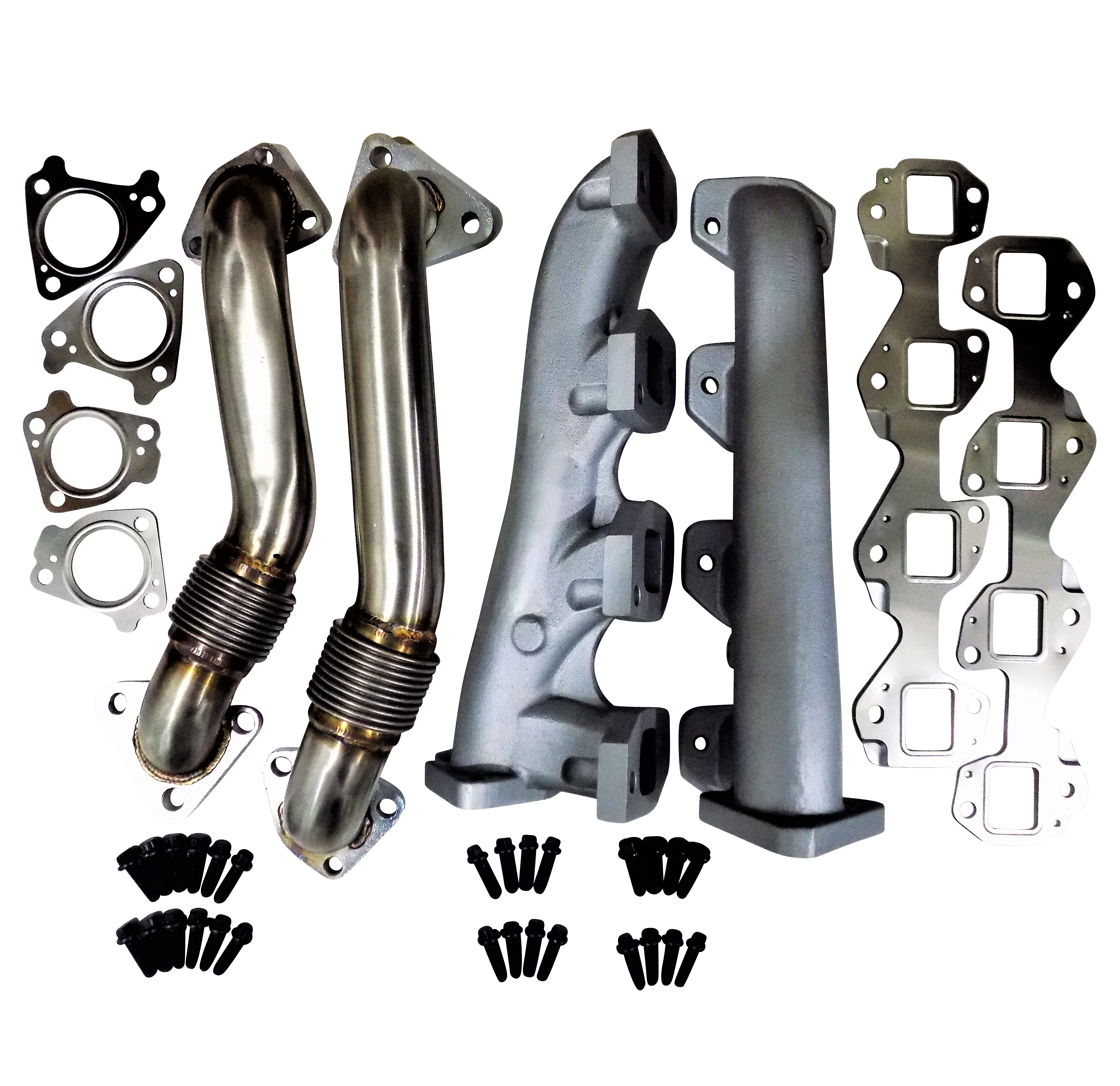 High Flow Exhaust Manifolds & Up Pipes 6.6l Duramax 20012016 LB7 LLY