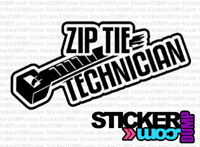 cable tie sticker