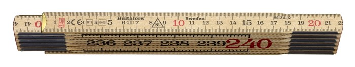 Hultafors Wooden Folding Rule 59 — 2.4m, 12 sections Hultafors Wooden Folding Rule 59 — 2.4m, 12 sections