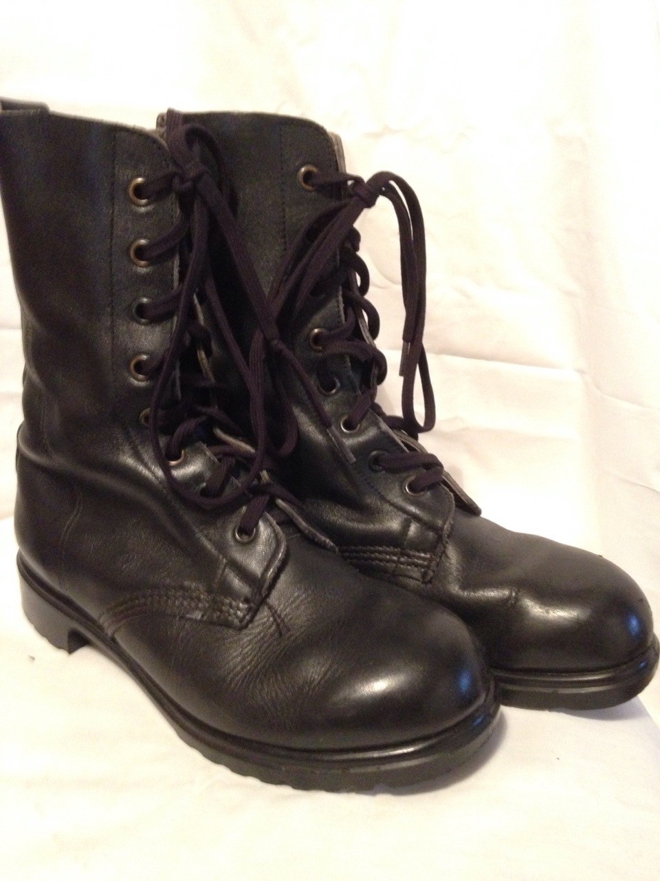 high leg military boots