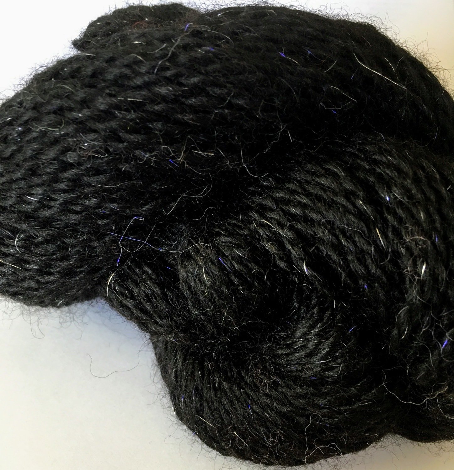 Breezy Hill Cottage-Milled Yarn, with filament - Black Breezy Hill Cottage-Milled Yarn, with filament - Black