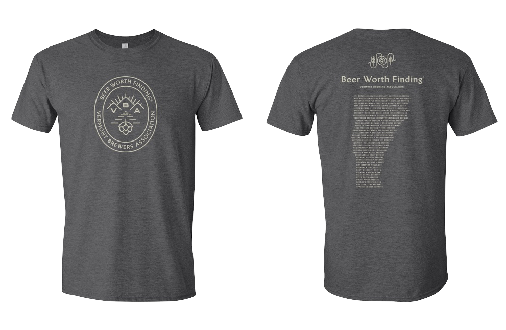 VBA Beer Worth Finding T-Shirt Charcoal Gray VBA Beer Worth Finding T-Shirt Charcoal Gray