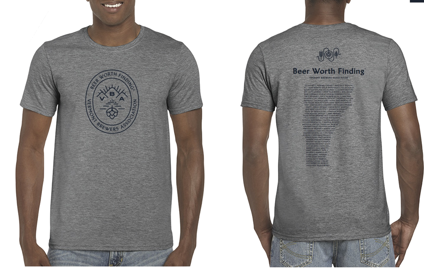 VT Brewers Beer Worth Finding T-Shirt Heather Gray VT Brewers Beer Worth Finding T-Shirt Heather Gray