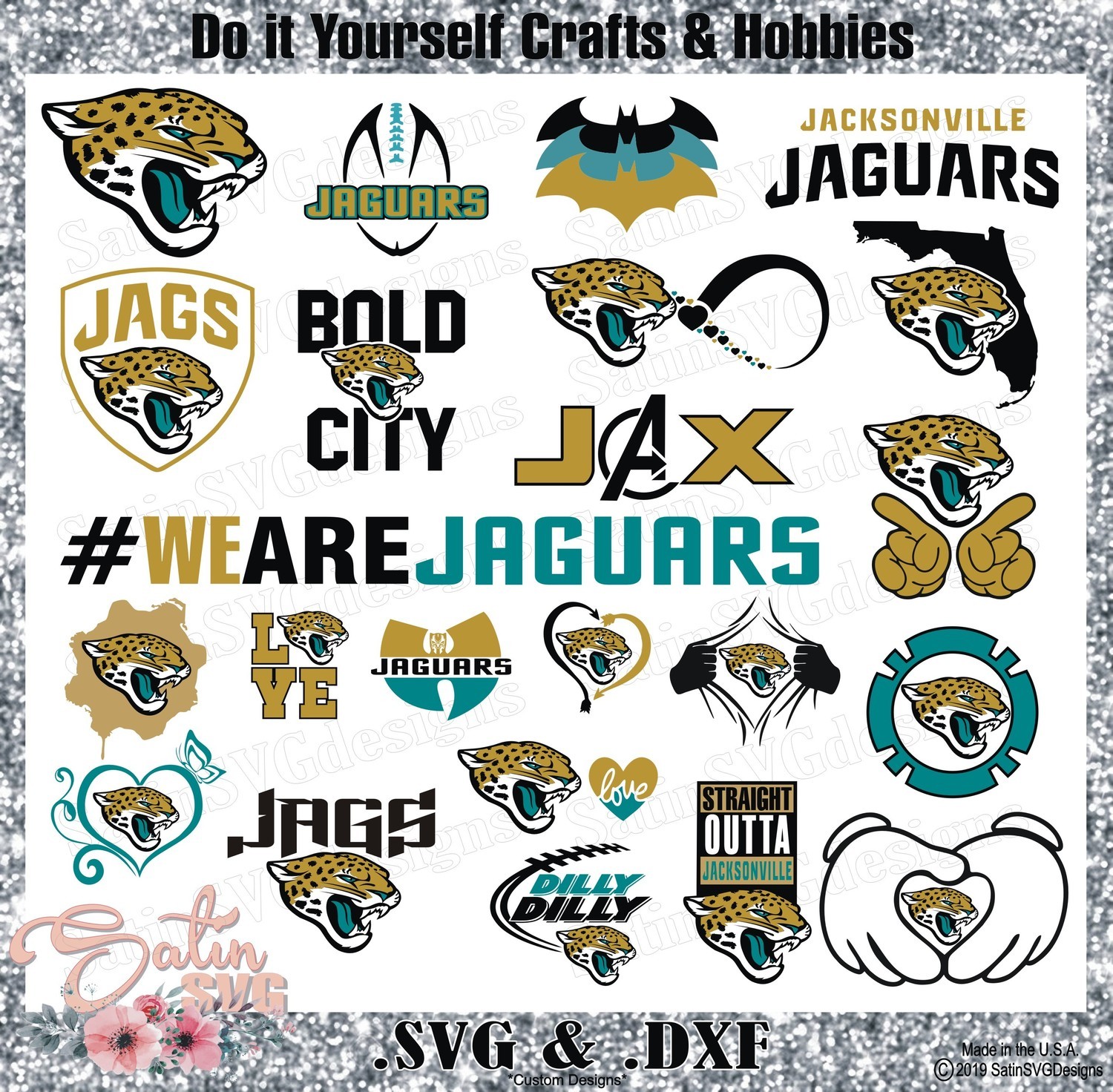 Download Jacksonville Jaguars Set Design SVG Files, Cricut ...