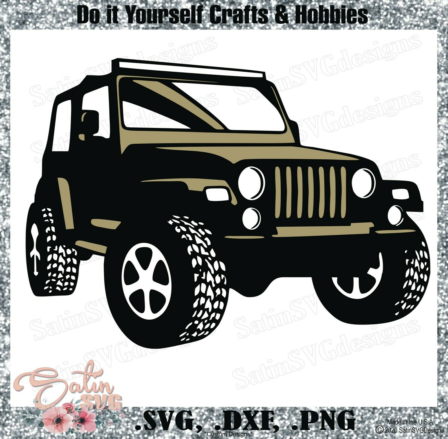 Download Jeep Side Off Road Design SVG Files, Cricut, Silhouette Studio, Digital Cut Files Valentines