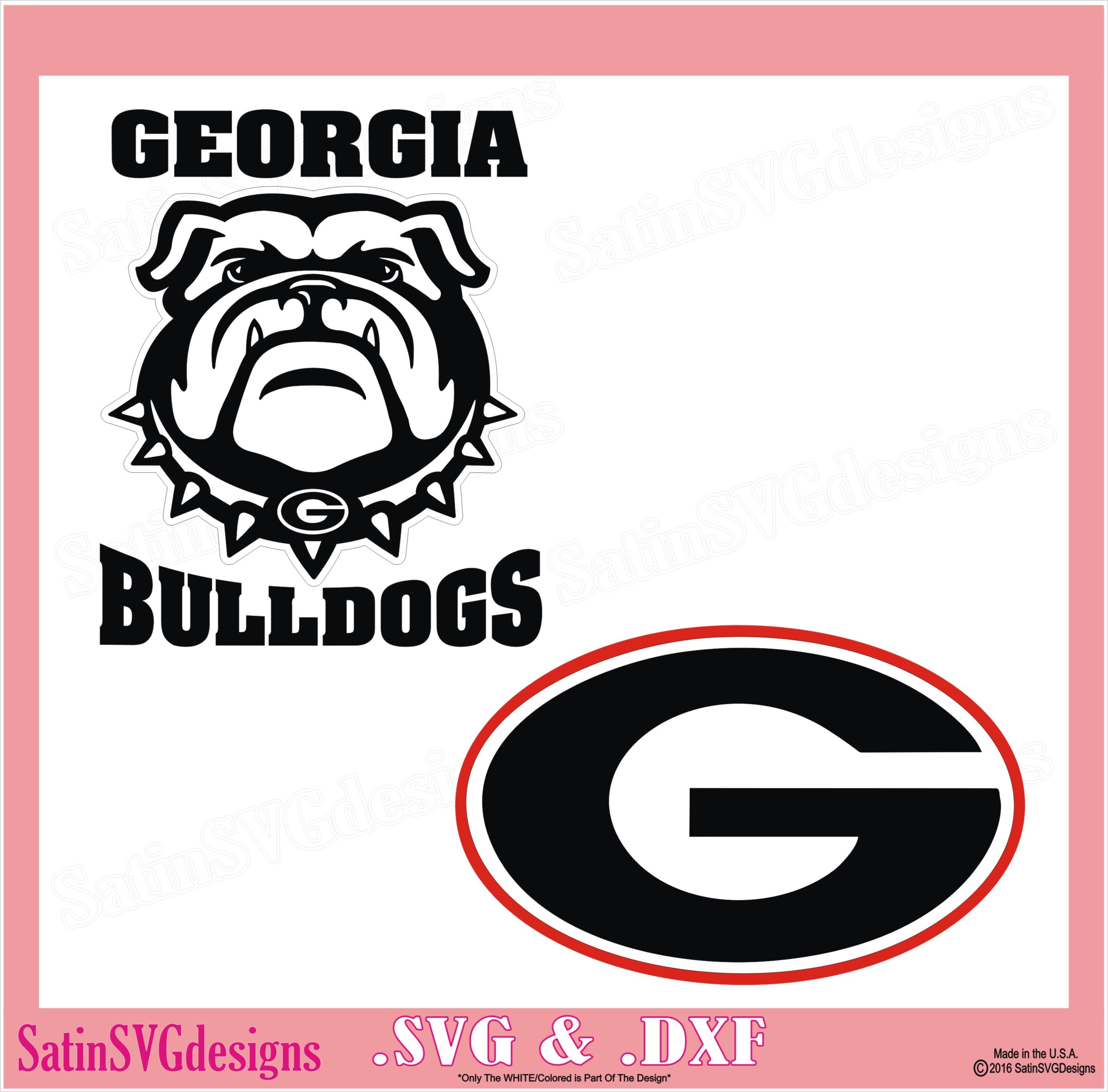 Download White Georgia Bulldog Svg