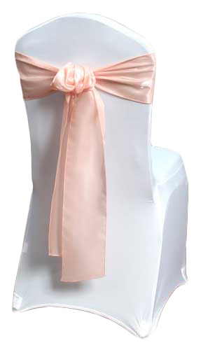 peach satin sash