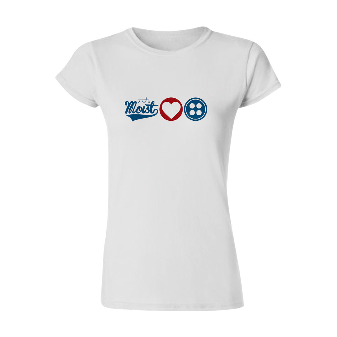 Female 'Love Button' T-Shirt Female 'Love Button' T-Shirt