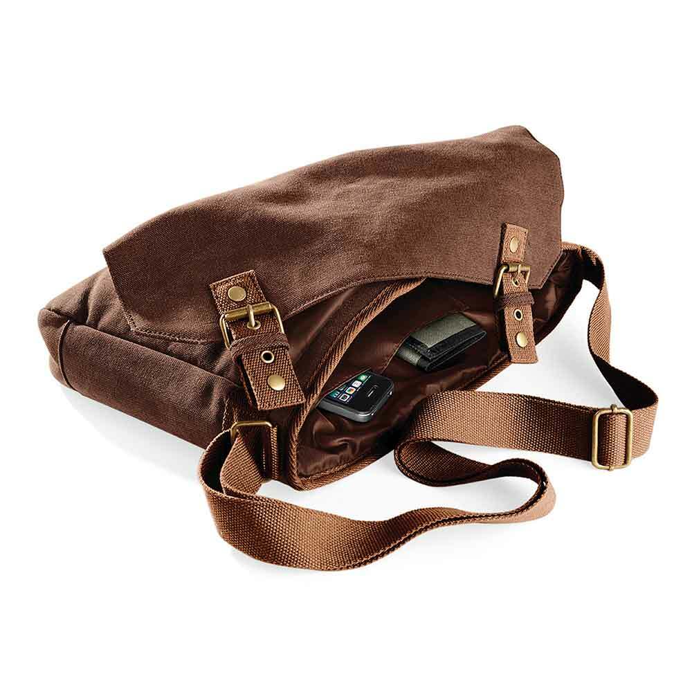 "Wormser" Premium Schultertasche im Vintagelook