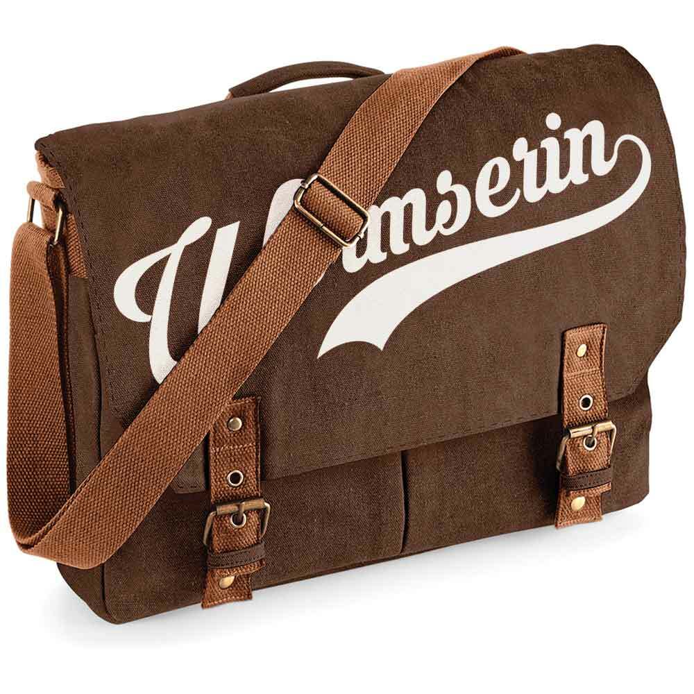 "Wormserin" Premium Schultertasche im Vintagelook