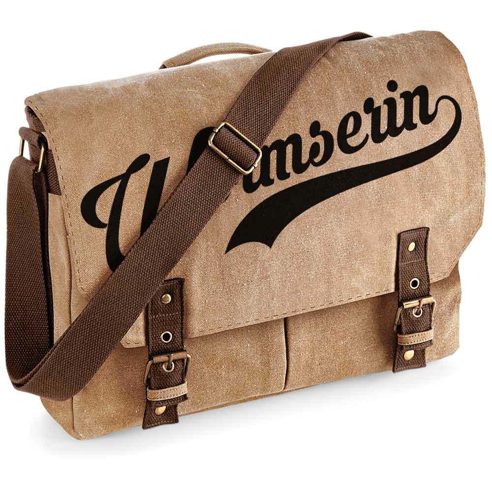 "Wormserin" Premium Schultertasche im Vintagelook M1-RHL 92122