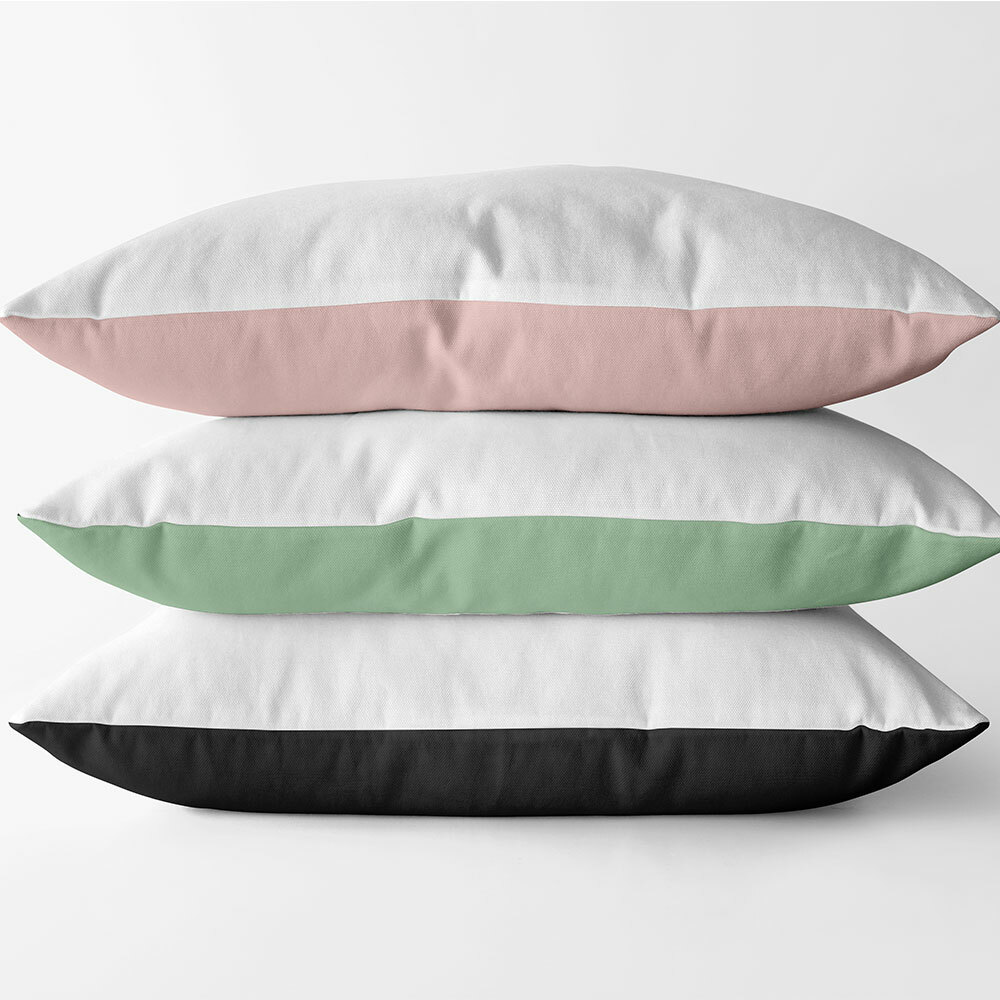 Two Tone Kissen "Weck, Worscht & Woi! Rhoihesse" (Erhältlich in sechs Farben)