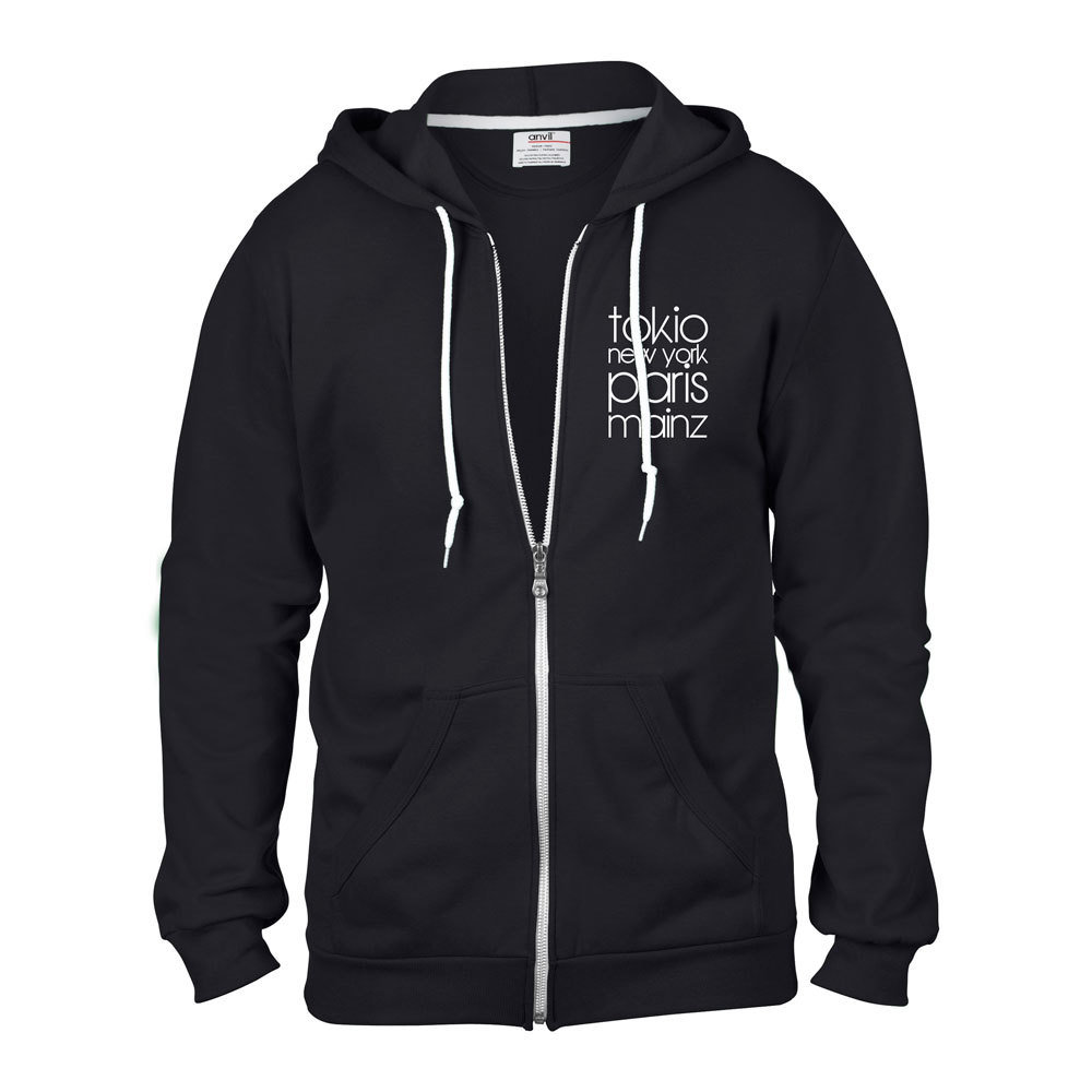 "Tokio, New York, Paris, Mainz" Reißverschlußjacke (Unisex) 85755